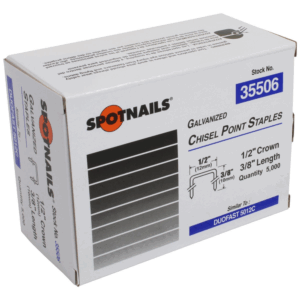 20 GA Fine Wire Staples (1/2'' C x 3/8'' L)