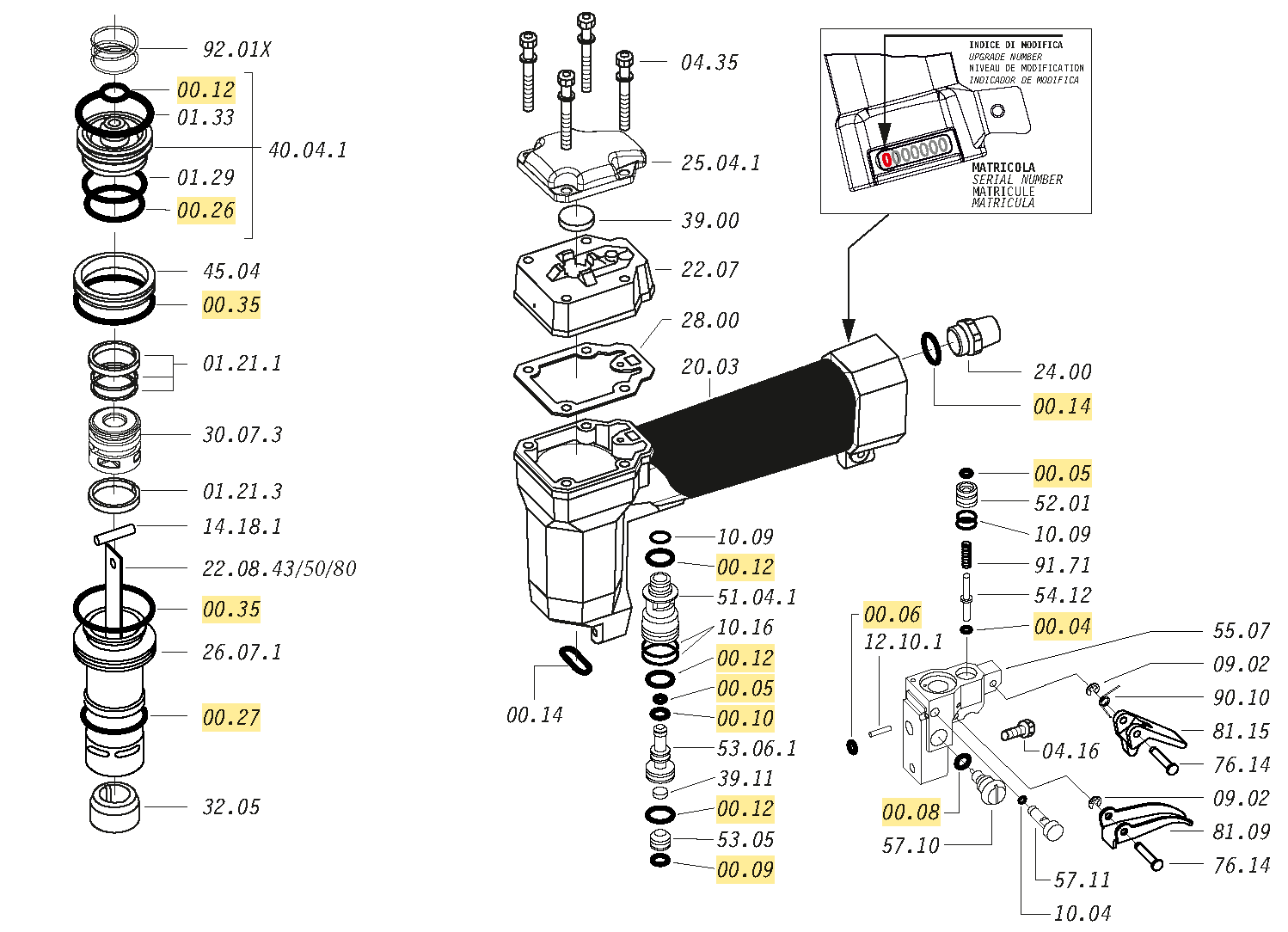 OMER Pneumatic Stapler O-Ring